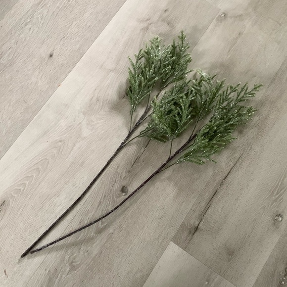 Set of two Christmas branches with glitter home decor minimalist - Picture 2 of 9